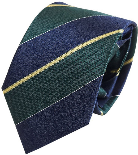 MSCOPE 迷你人字紋縫線條紋自動拉鍊領帶 MN495