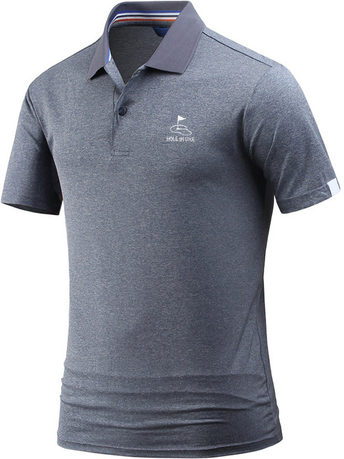 다꾸앙 남성용 홀컵스판 골프웨어 자수 반팔 카라티 E05JKA_JC3905