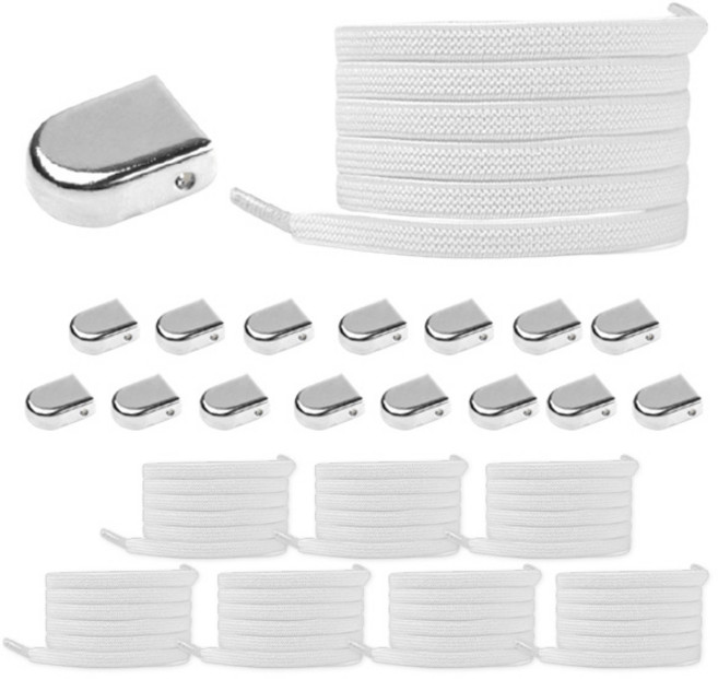 OON 정품 운동화 끈 8p + 매듭 없는 똑딱이 클립 16p 세트