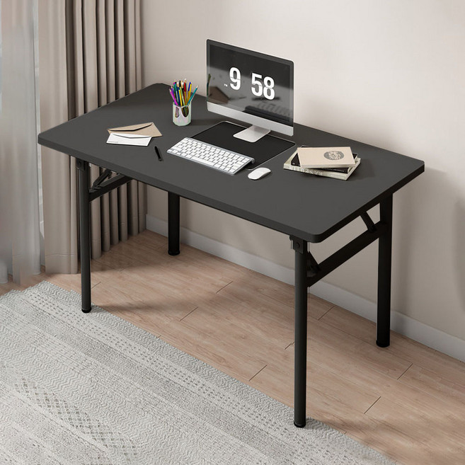 가구느낌 영접이식 책상, 블랙블랙