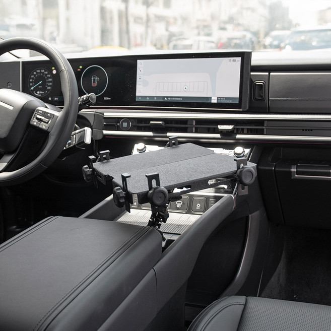 ARKON 헤비듀티 차량 산업용 컵홀더 랩탑 러기드 태블릿 거치대 TTHD6123, [ TTHD6123 ], 1개, 블랙