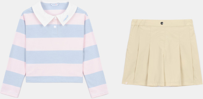 네파키즈 여아용 캔디 큐롯 맨투맨 + 팬츠 세트