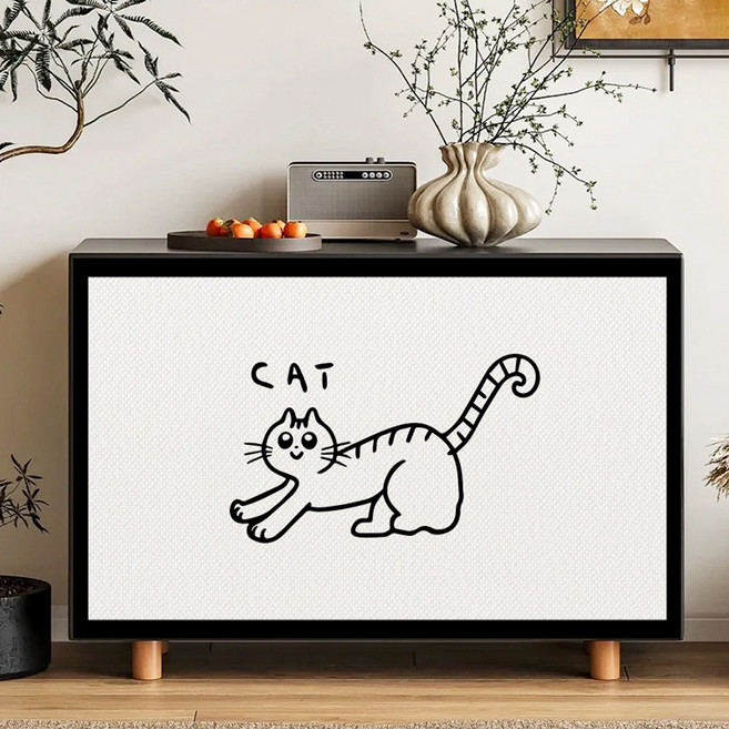 아티홈 귀여운 미니멀 벨크로 캐비닛 커튼 GLD824