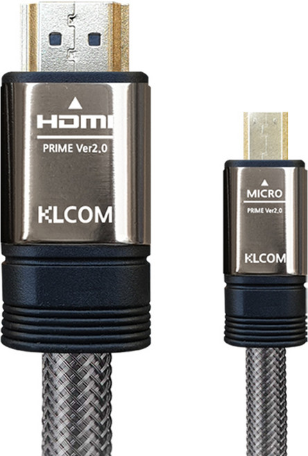 케이엘컴 4K UHD Micro HDMI to HDMI V2.0 케이블, 1개, 1.8m