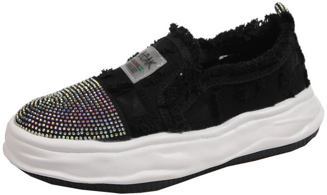 명양피프 여성용 찢짐 단화 키높이 슬립온 YT_RA2860