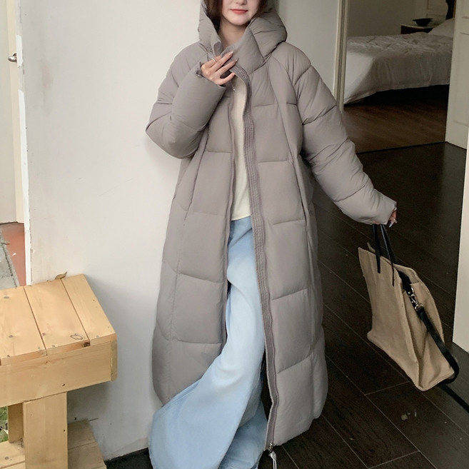 Dotif 女性雲朵長版羽絨外套