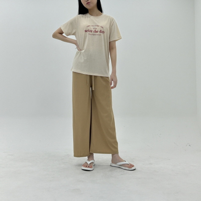 안다로미 여성용 렌티브 반팔 티셔츠