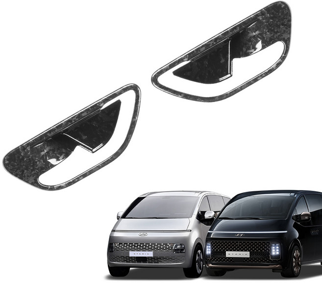 스타리아 튜닝 도어 내캐치 몰딩 커버, 포지드 카본, 도어캐치