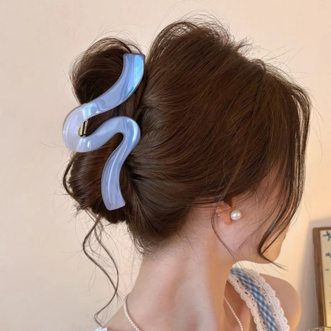 비비뮤아 오로라펄 웨이브 빅사이즈 헤어 집게핀 HR1703