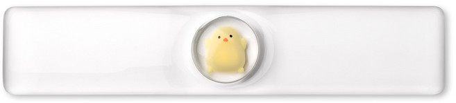 쿠슝 꾹꾹이 키보드 손목 받침대 L WRCSCP-02, 병아리, 1개