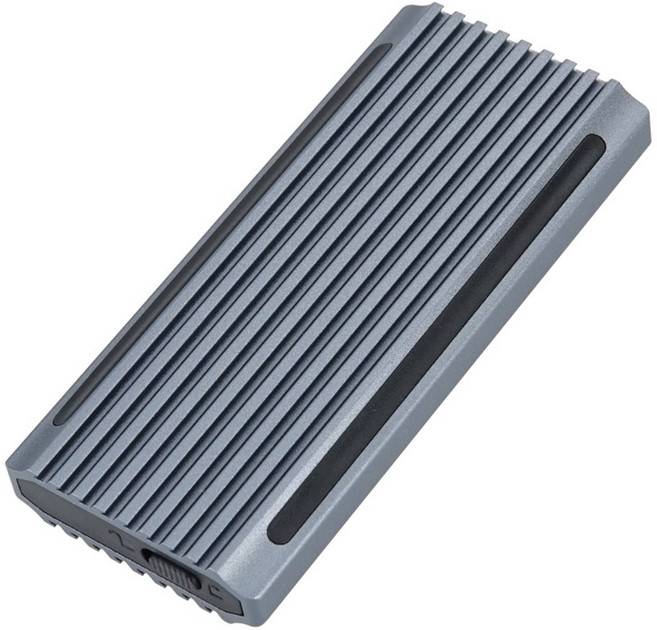 컴스 M.2 NVMe SSD RGB LED 외장 하드케이스 USB 3.1 Gen2 10Gbps 지원, HB085, 1개