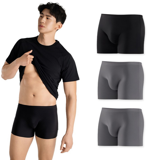 CAMEL Apparel 男士Air Skin涼感四角內褲 4件組