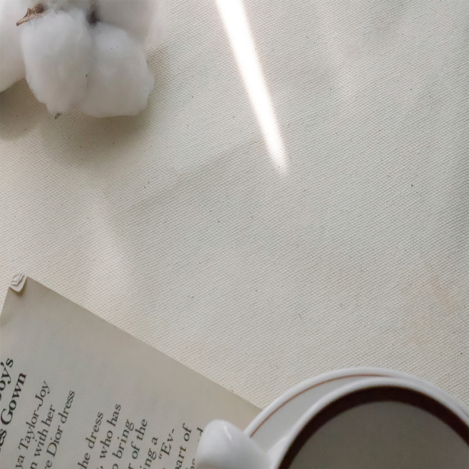 대폭 10수 선염면 에센셜 옥스포드 원단, 아이보리, 1개