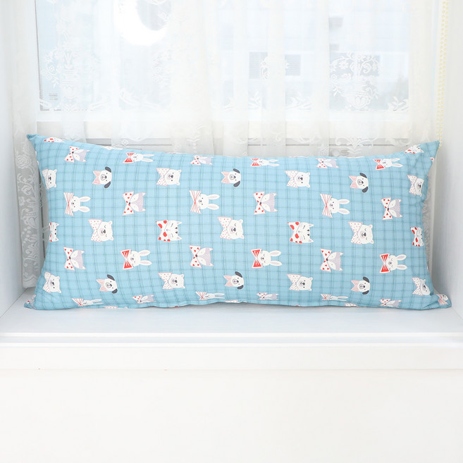 이코니하우스 체크애니멀 등쿠션, 블루