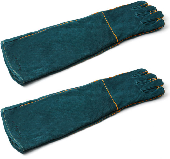 딩동펫 반려동물 소가죽 훈련장갑 2p, 1세트