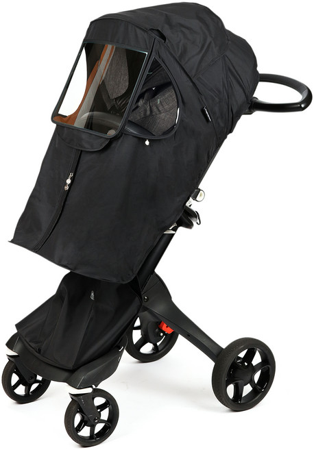 와우베이비 스토케 익스플로리 유모차 사계절커버, 블랙, 1개