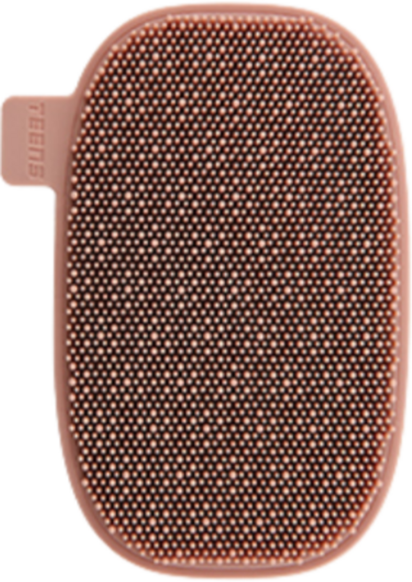 퀵살림 디쉬 깔끔 세척가능 실리콘 수세미 레드 8 x 13 cm, 1개, 1개입