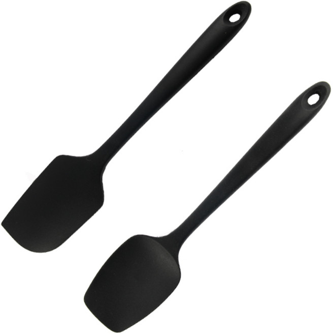 아이메이트 실리콘 주걱 대형 + 다용도 주걱, 블랙, 1세트