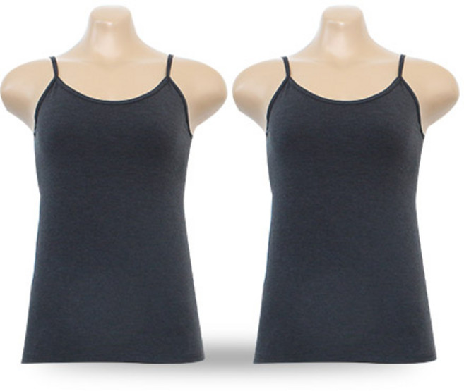 필테라 여성용 기모 면스판 끈런닝 2p