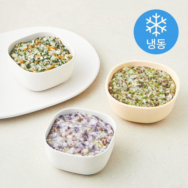 이너프 3단계 무른밥 3팩 3일 식단 B세트 690g (냉동), 1세트