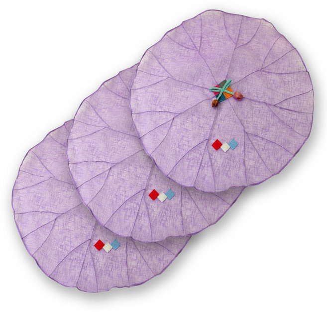 해피툴 모시조각 밥상보 퍼플, 3개