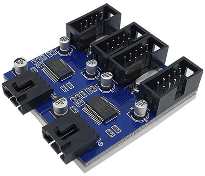 USB2.0 헤더 4포트 허브 LS-US204, 혼합색상, 1개