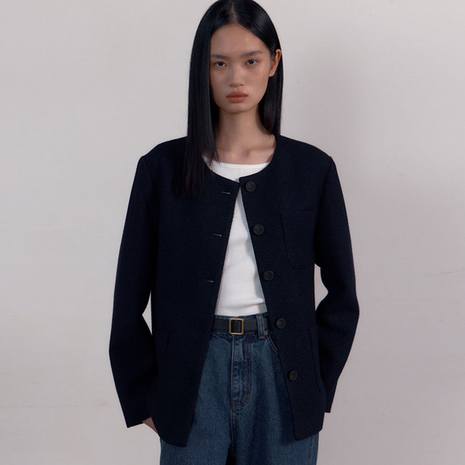 38COMEONCOMMON 女款 Over Pocket Tweed Jacket