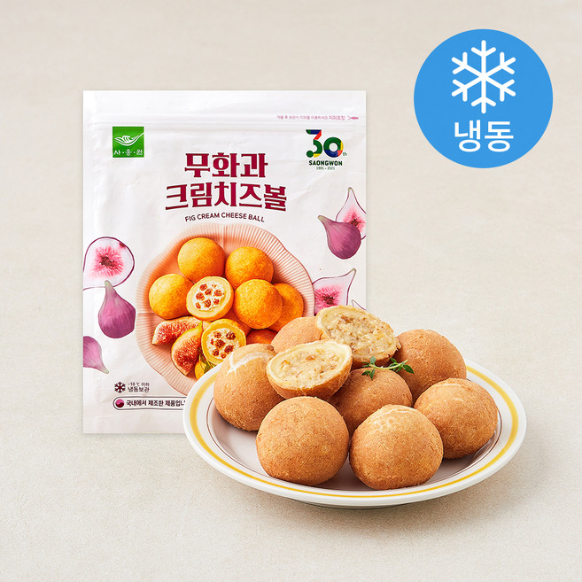 사옹원 무화과 크림 치즈볼 (냉동), 240g, 1개