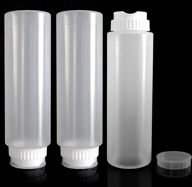 월포 거꾸로 쓰는 소스통 싱글, 3개, 710ml