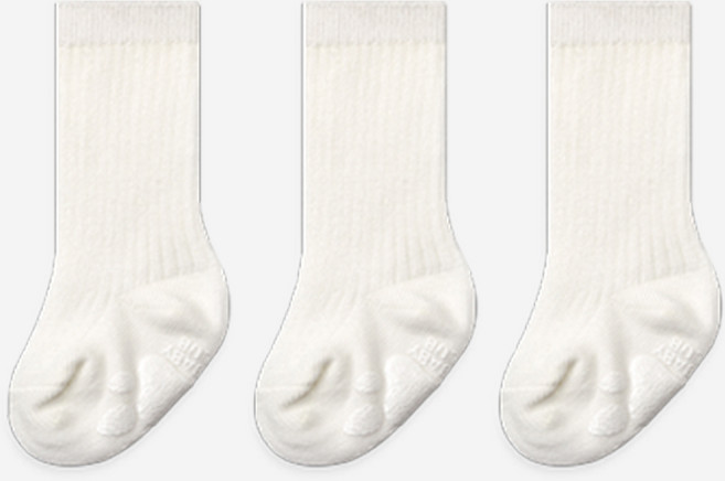 하이베이비키즈 유아용 신생아 화이트 니삭스 3종 세트