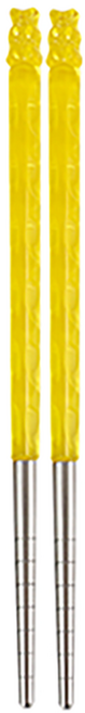 HARIBO 金熊 不鏽鋼 筷子 S, 1個, 黃色