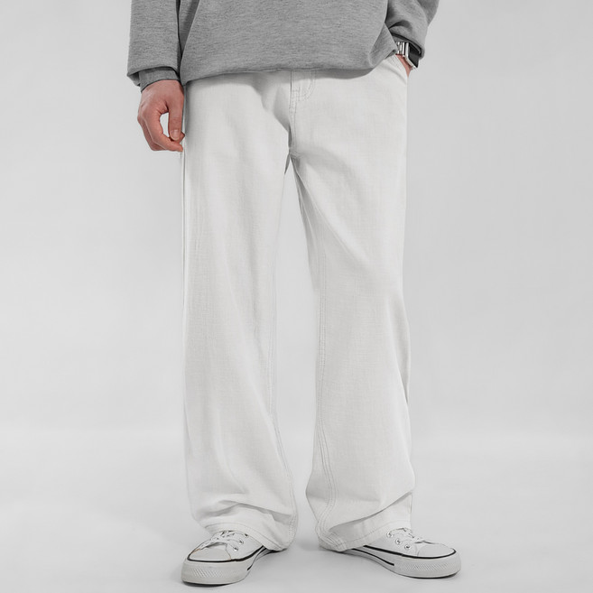 남성용 프리미엄 세미 와이드 코튼 팬츠 P3134