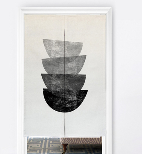 봉포함 블랙 시크 모던 파티션 커튼