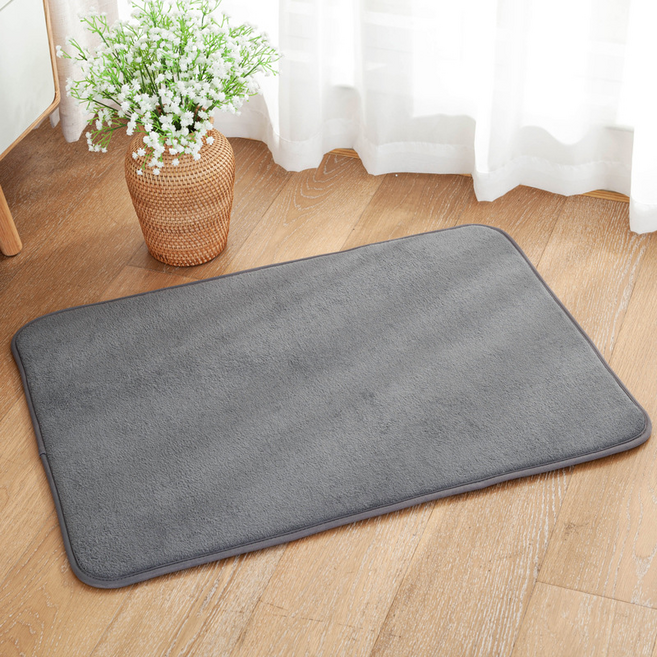 사인포스트 폭신한 발매트, 차콜그레이, 1개