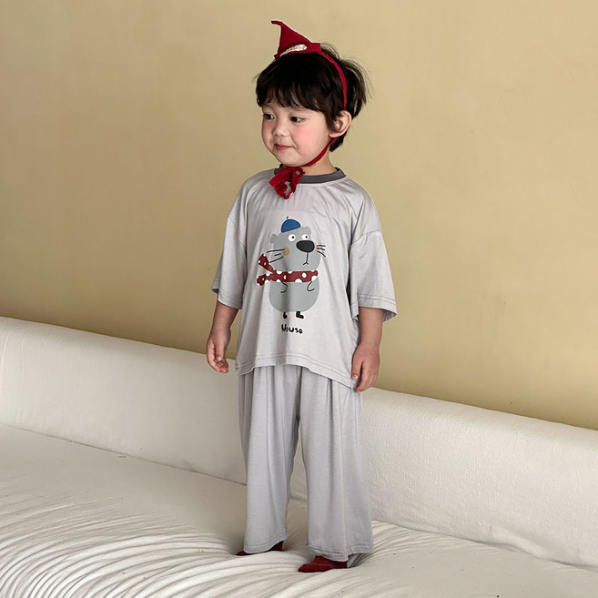 스타빈 애니멀 여름 홈웨어 상하의 세트