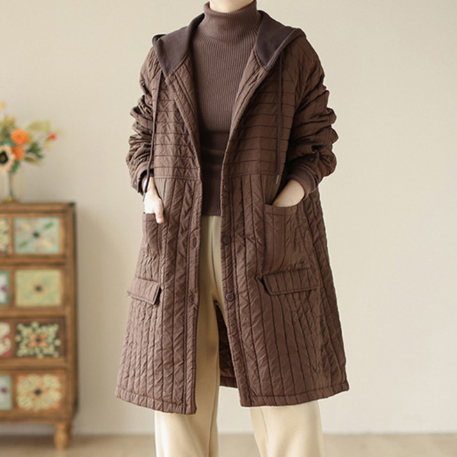 포플러앤씨 여성용 페리 롱 누빔 점퍼 P24WJP100930