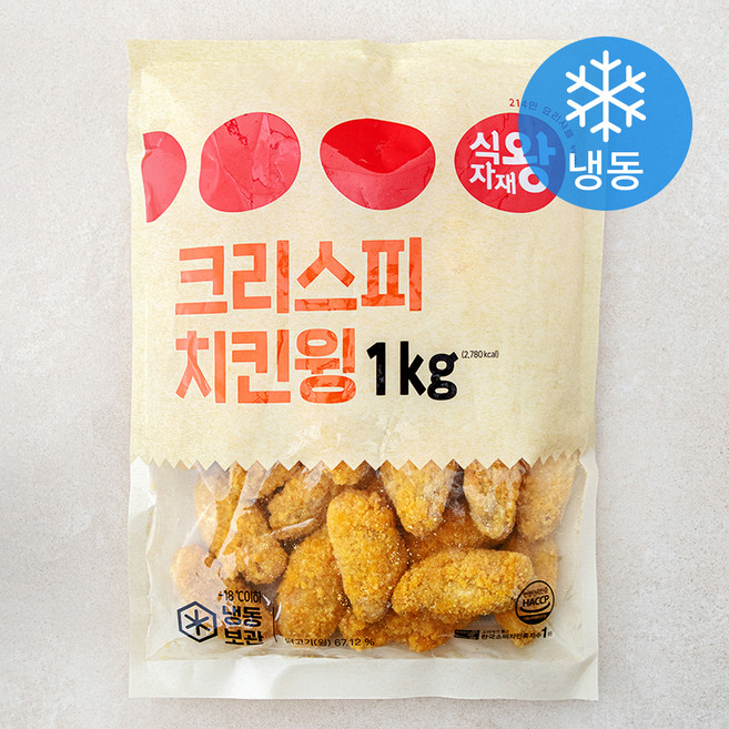 식자재왕 크리스피 치킨윙 (냉동), 1kg, 1개