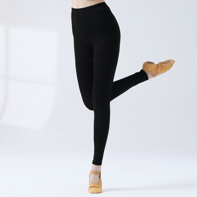 몰투데이 여성용 무용여신 발레 요가 레깅스 모달 10부, 블랙