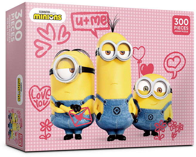 ALOC 미니언즈 아이 러브 유 빅 직소퍼즐, 300피스, 혼합색상, 1개