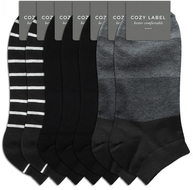 코지라벨 남성용 신사 정장 발목양말 7족세트