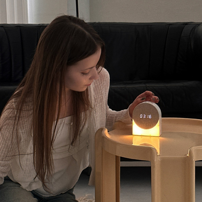 레나에너지 멀티 백색소음 무선 무드등, 화이트