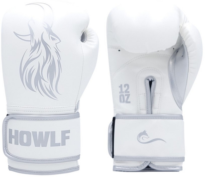 하울프 아테나 복싱글러브 세트, 화이트 + 실버, 1세트
