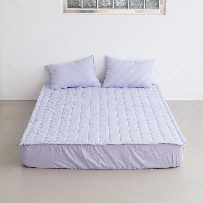 믹스앤매치 로이 항균 4면 고정밴딩 침대패드, 베리페리퍼플