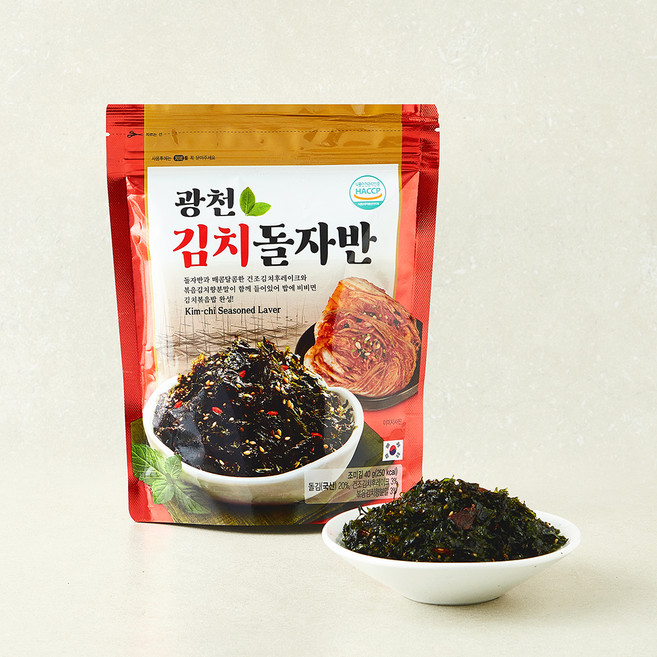 광천 김치 돌자반, 1개, 40g