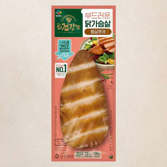 더건강한 닭가슴살 통살 훈제, 100g, 1개입, 1개