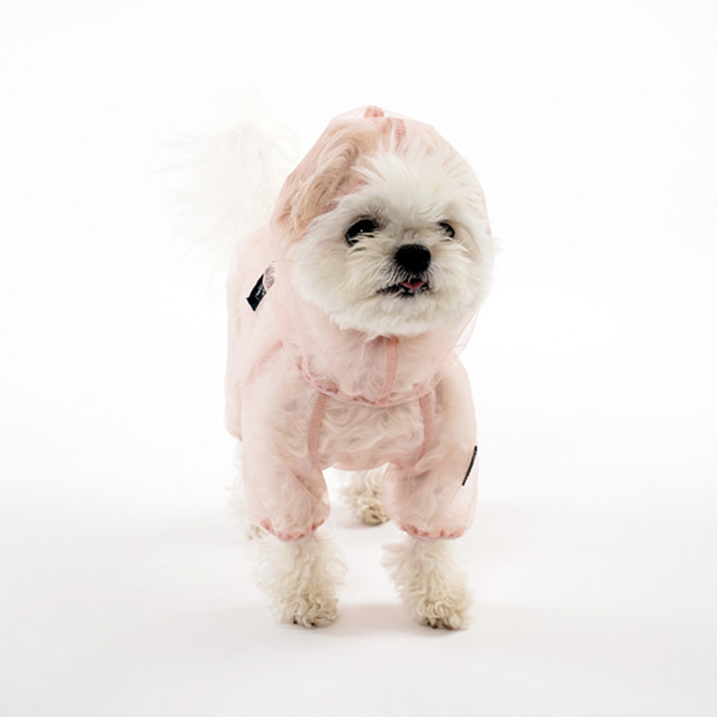 퍼피엔젤 강아지 시스루 커버롤 OW021, 501 Pink, 1개