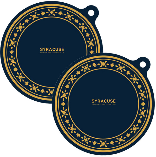 시라쿠스 인덕션 보호매트 원형 딥오션, 2개