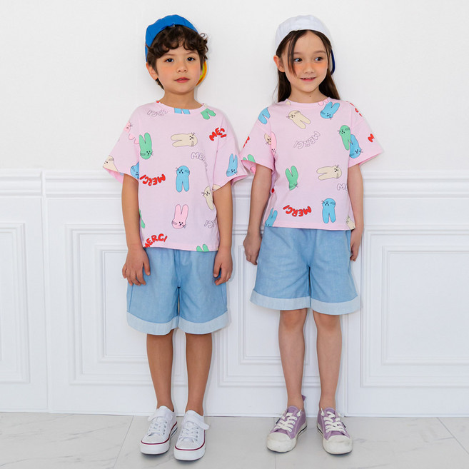 라라아망 아동용 롤업 팬츠