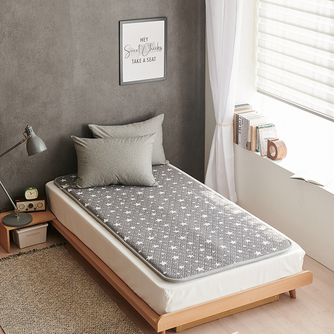 한일의료기매트 전자파안심 EMF 탄소열선 전기매트 HI-40 스타그레이, 슈퍼싱글(100 x 200 cm)