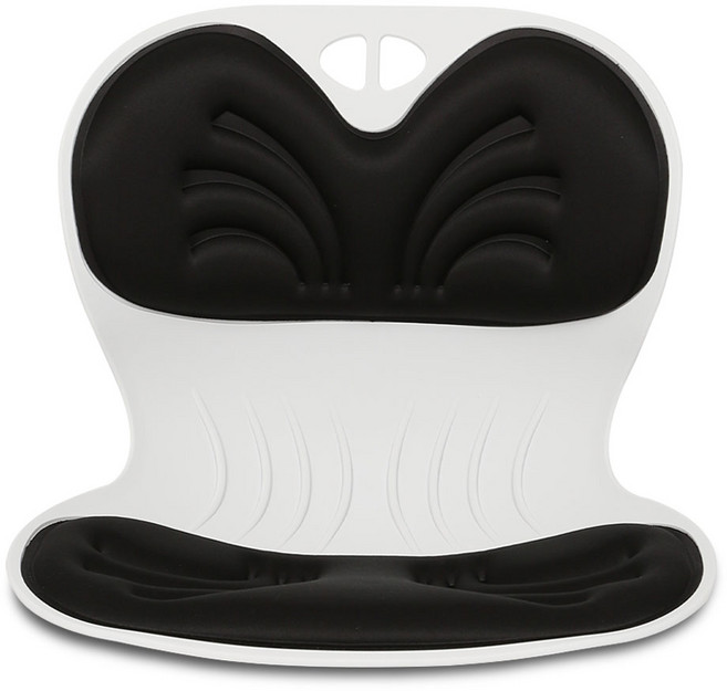 체어포커스 청심의자 컴포터블 커브와이드 C70 킹라지 자세교정의자, 블랙